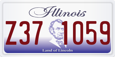 IL license plate Z371059