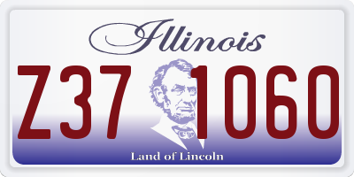 IL license plate Z371060