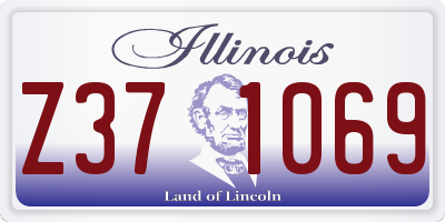 IL license plate Z371069