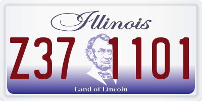 IL license plate Z371101