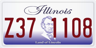 IL license plate Z371108