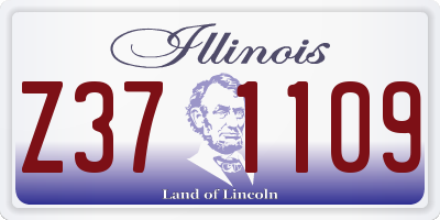IL license plate Z371109