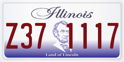 IL license plate Z371117