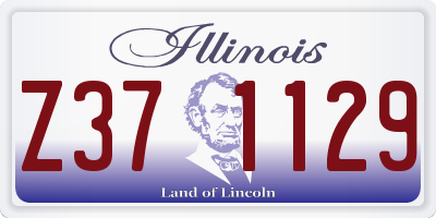 IL license plate Z371129