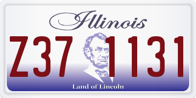IL license plate Z371131