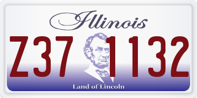 IL license plate Z371132