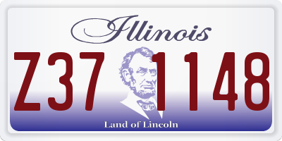 IL license plate Z371148