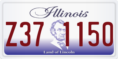 IL license plate Z371150