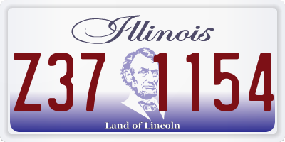 IL license plate Z371154