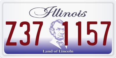 IL license plate Z371157