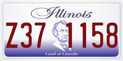 IL license plate Z371158