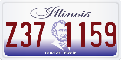IL license plate Z371159