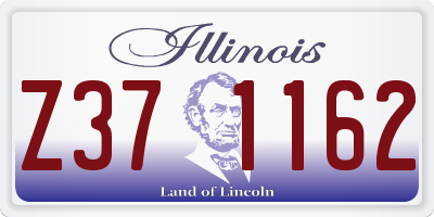 IL license plate Z371162