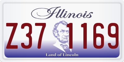 IL license plate Z371169
