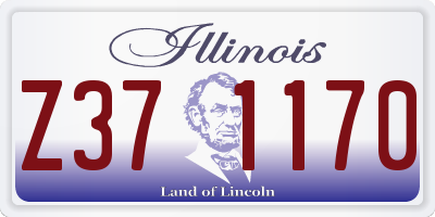 IL license plate Z371170