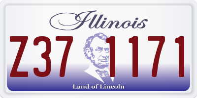 IL license plate Z371171