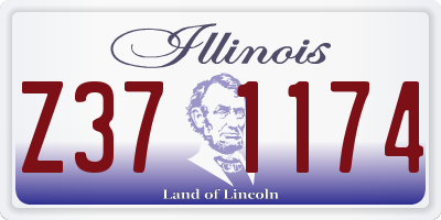 IL license plate Z371174