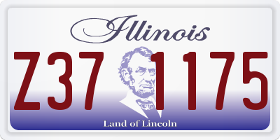 IL license plate Z371175