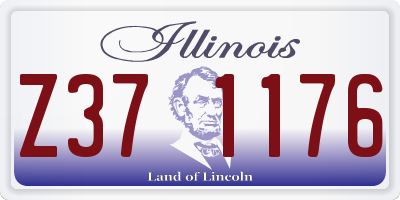 IL license plate Z371176