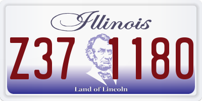 IL license plate Z371180