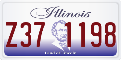 IL license plate Z371198