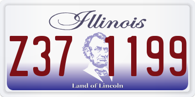 IL license plate Z371199