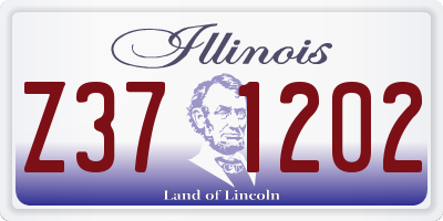 IL license plate Z371202