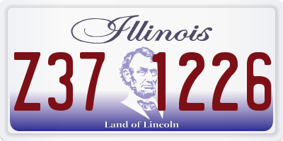 IL license plate Z371226