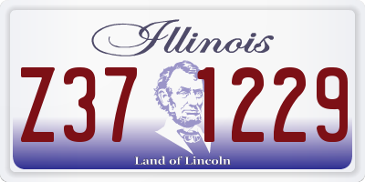 IL license plate Z371229