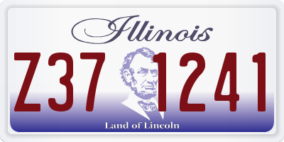 IL license plate Z371241