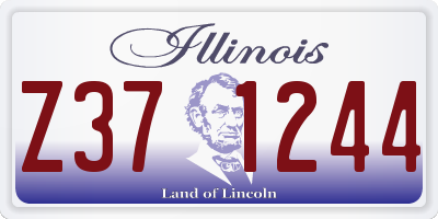 IL license plate Z371244