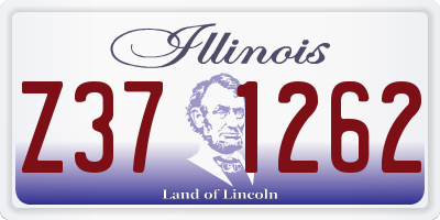 IL license plate Z371262