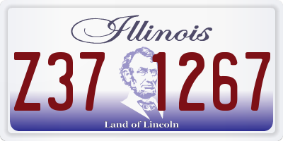 IL license plate Z371267