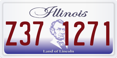 IL license plate Z371271