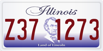IL license plate Z371273