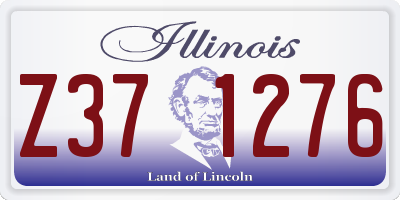 IL license plate Z371276