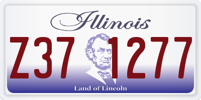 IL license plate Z371277