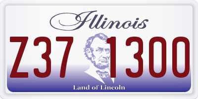 IL license plate Z371300