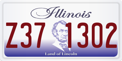 IL license plate Z371302