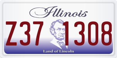 IL license plate Z371308