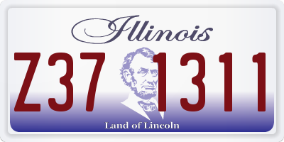 IL license plate Z371311