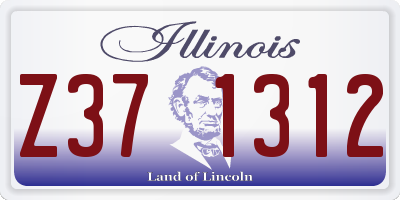 IL license plate Z371312