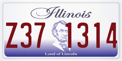 IL license plate Z371314
