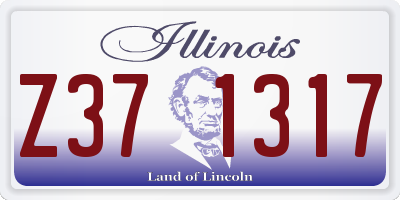 IL license plate Z371317