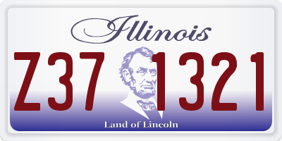 IL license plate Z371321