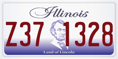 IL license plate Z371328