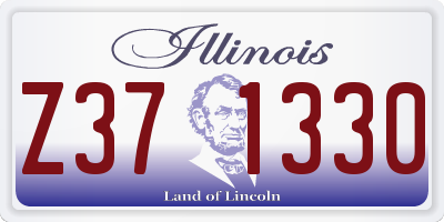 IL license plate Z371330