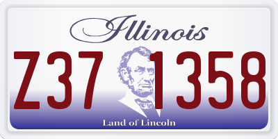 IL license plate Z371358