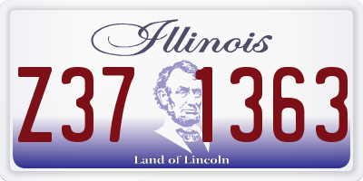 IL license plate Z371363