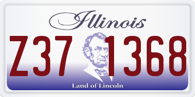 IL license plate Z371368